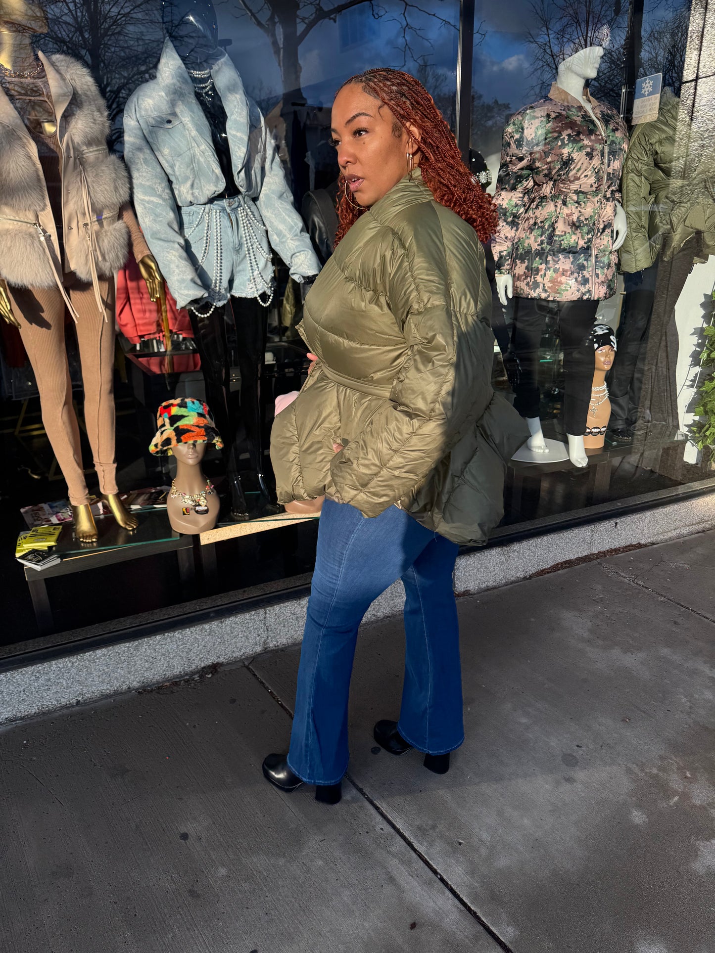 The “Wheres My Waist puffer coat