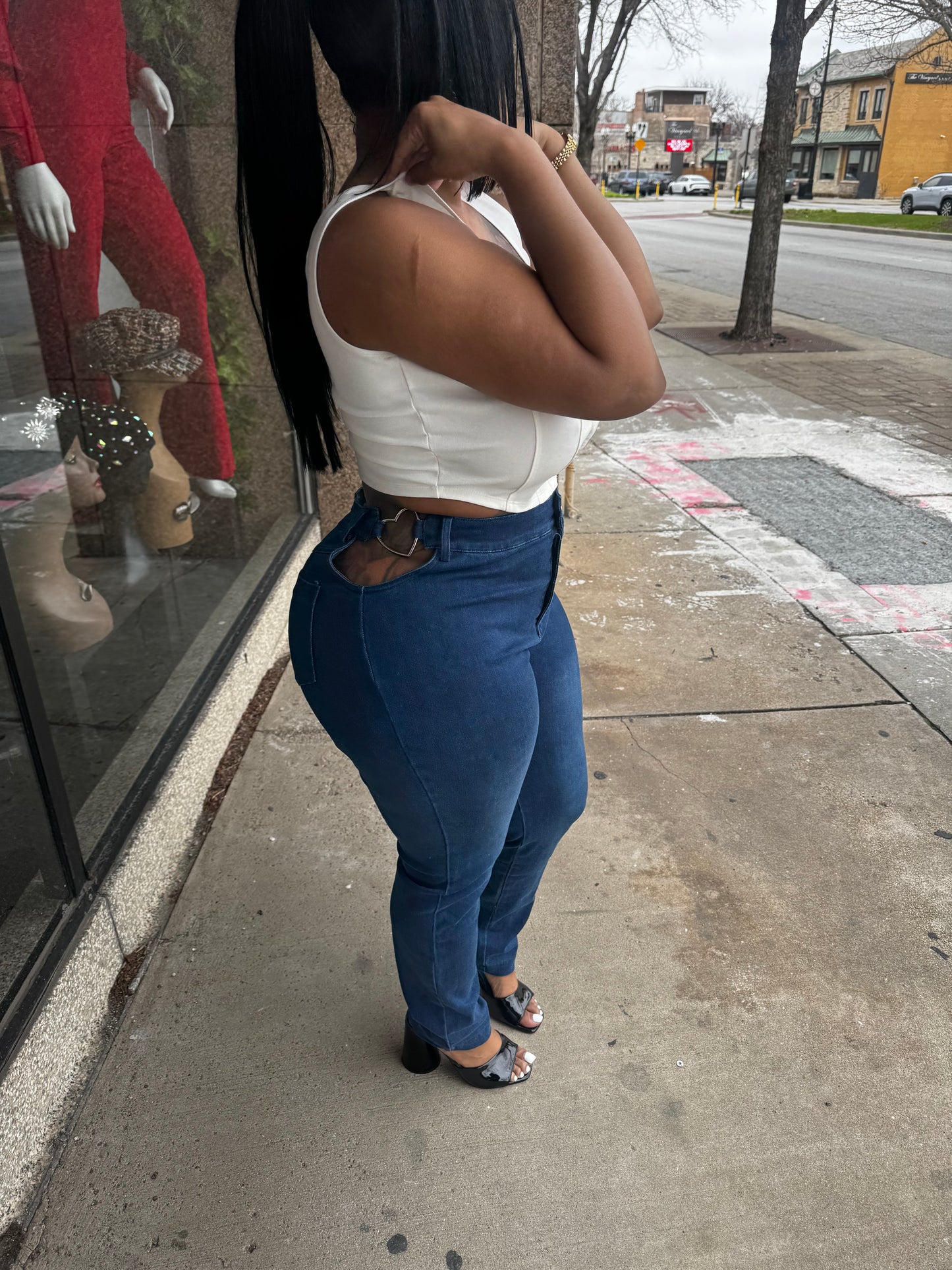 The “I Heart You” skinny jean