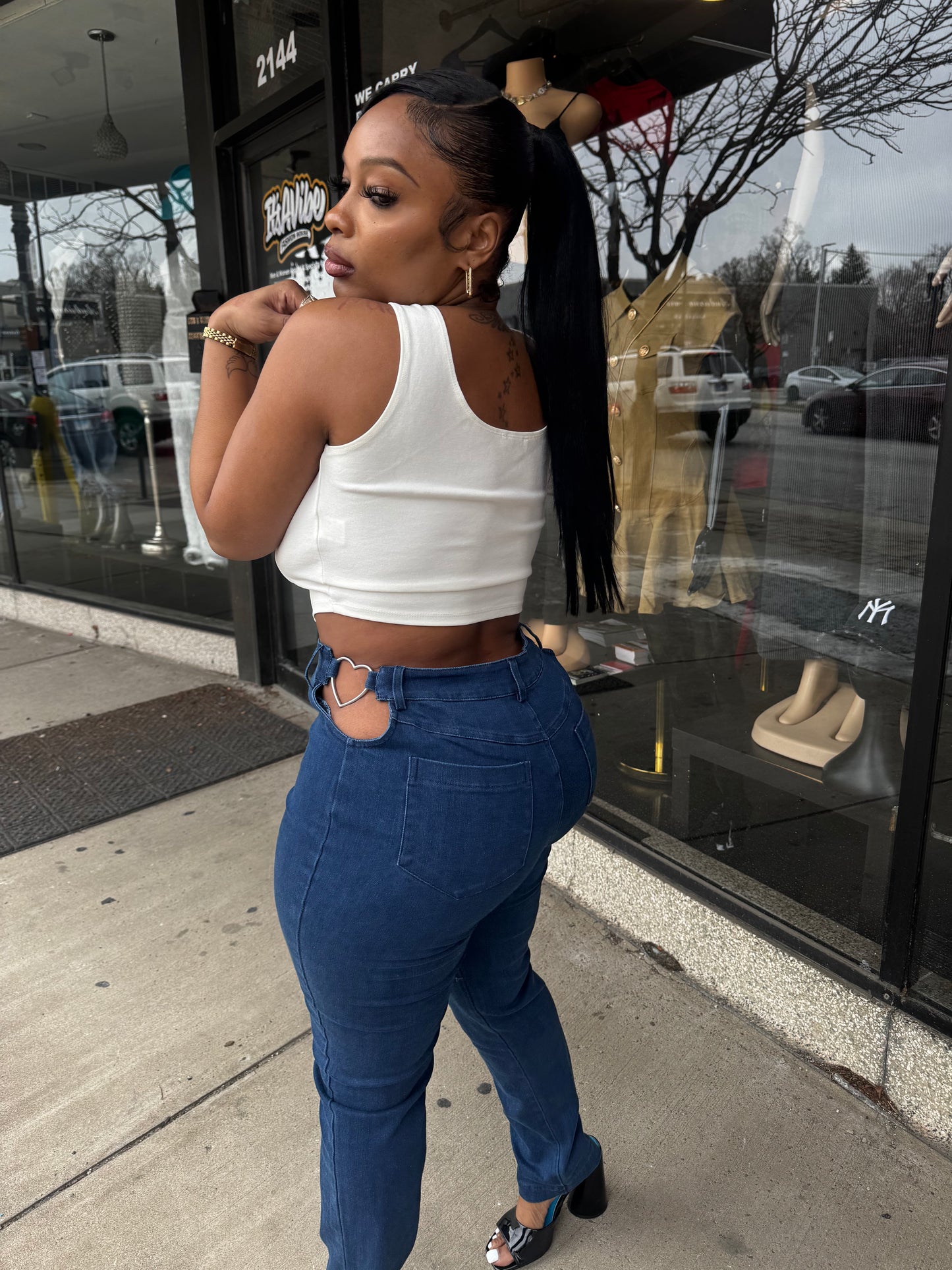 The “I Heart You” skinny jean