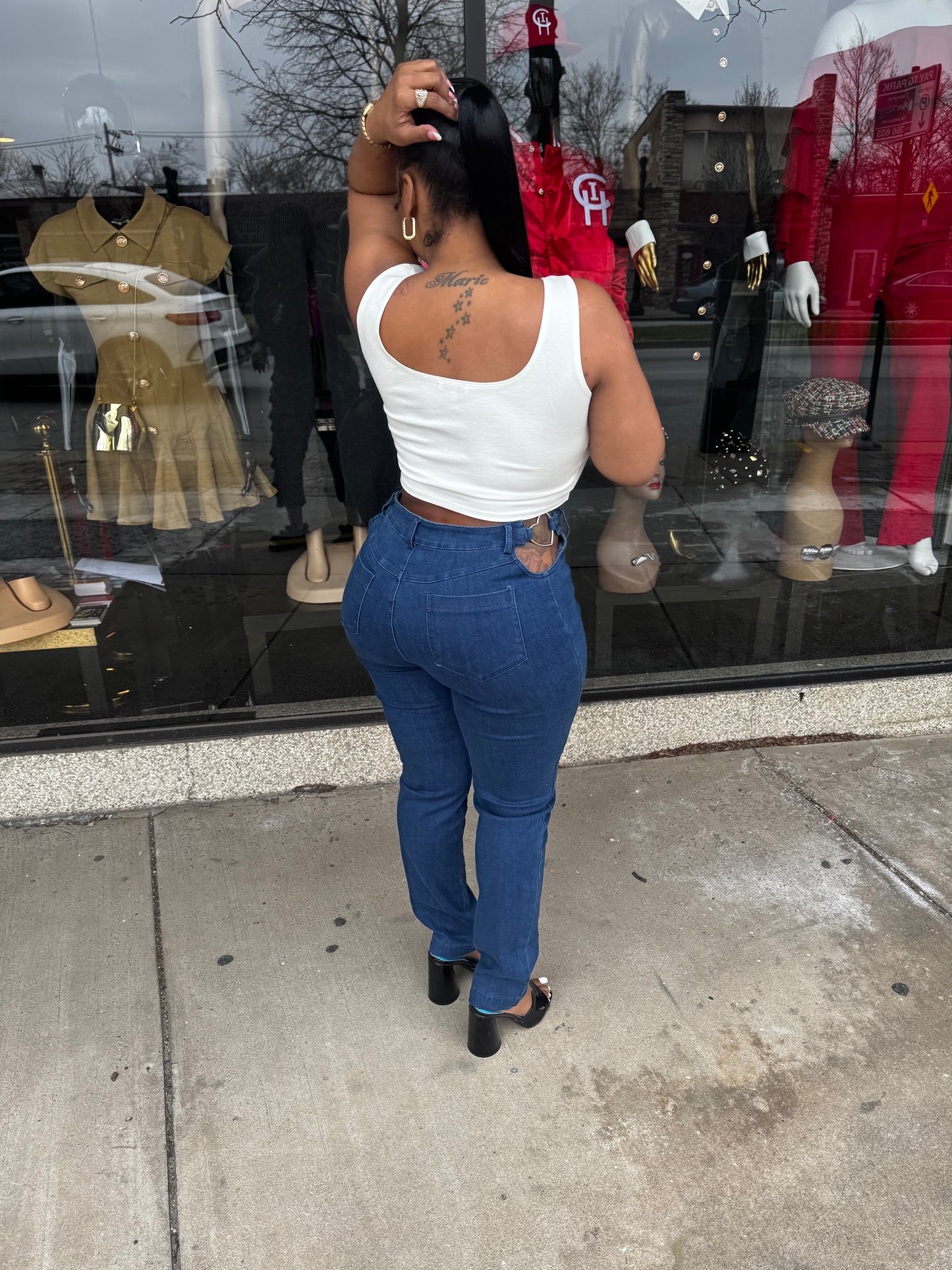 The “I Heart You” skinny jean